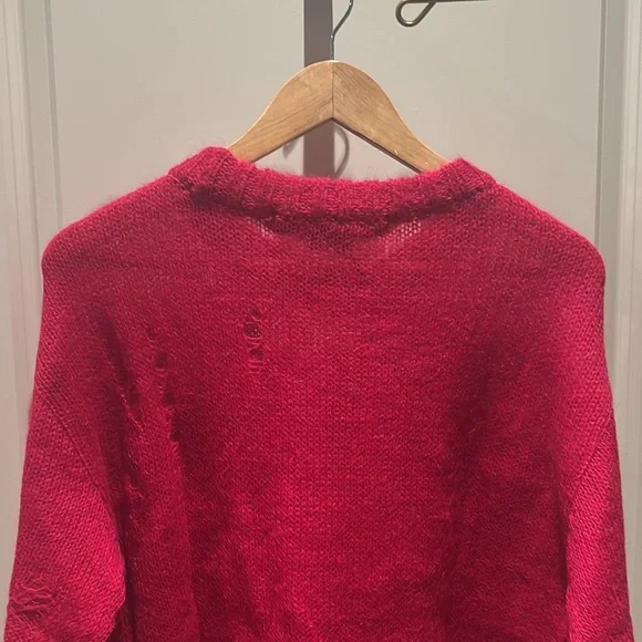 NEW ANDERSSON BELL large cherry red crew neck sweater